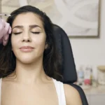 Injector giving a Botox injection near the brow at Spoiled Aesthetics in Las Vegas